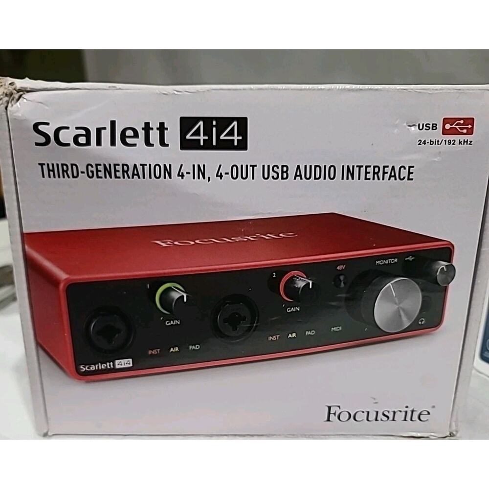 Focusrite Scarlett 4i4 3rd Gen 4x4 USB Audio Interface Brand New In Box In Stock